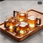 شات قهوه دسته چوبی - Image 2